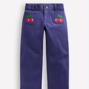 ISO Boden patch pocket pants with cherries size 10